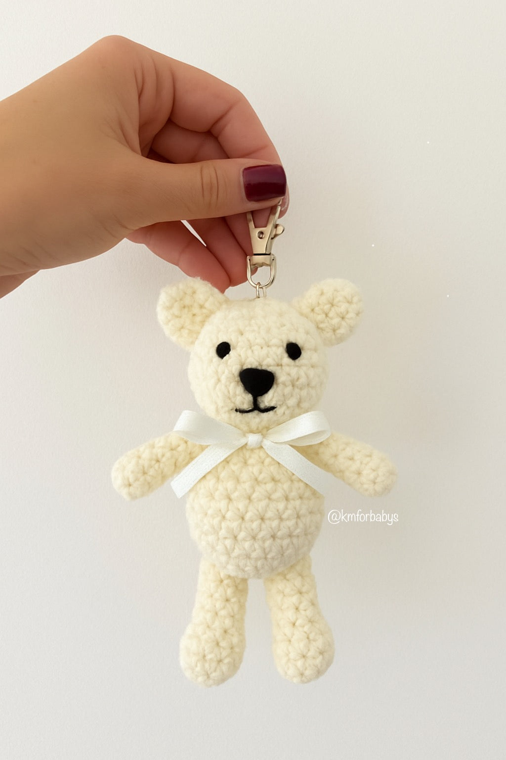 Bear Charm-White