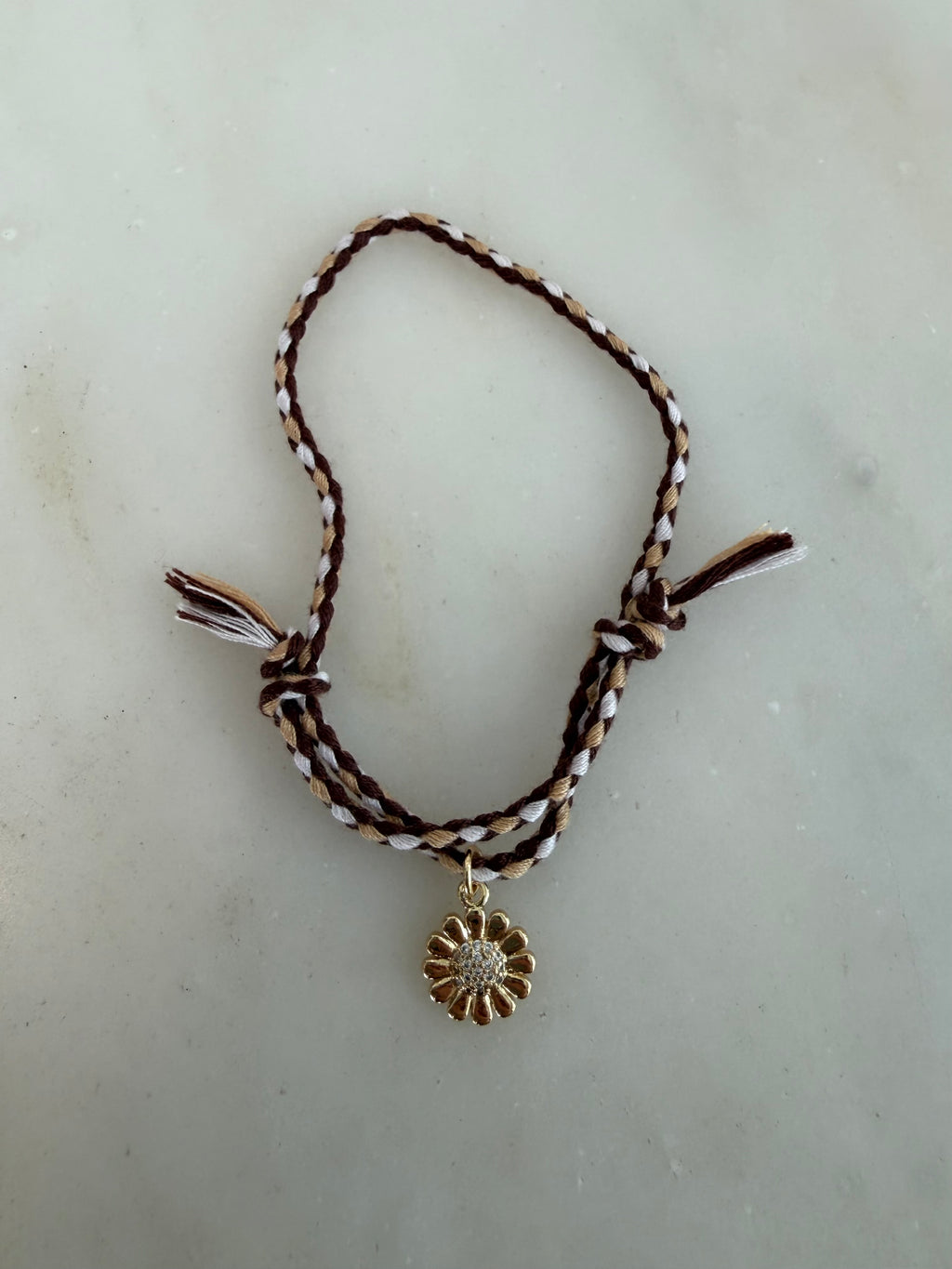 Sunflower Yarn Bracelet