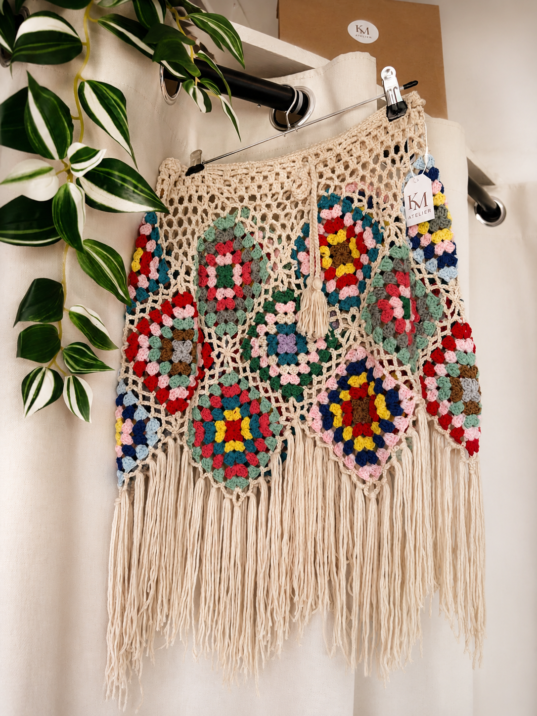 Brisa Boho Skirt-Beige